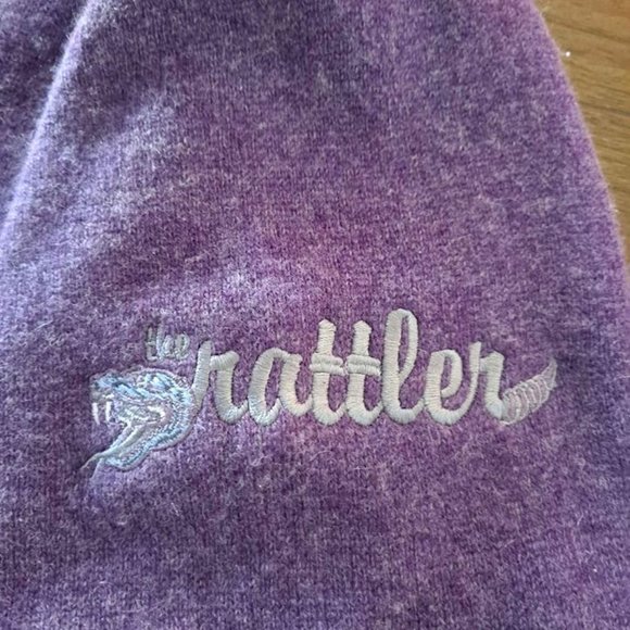 GREYSON SEBONACK 1/4 ZIP CASHMERE/WOOL MEN'S PURPLE ULTRA SOFT PULLOVER SWEATER - Picture 3 of 5